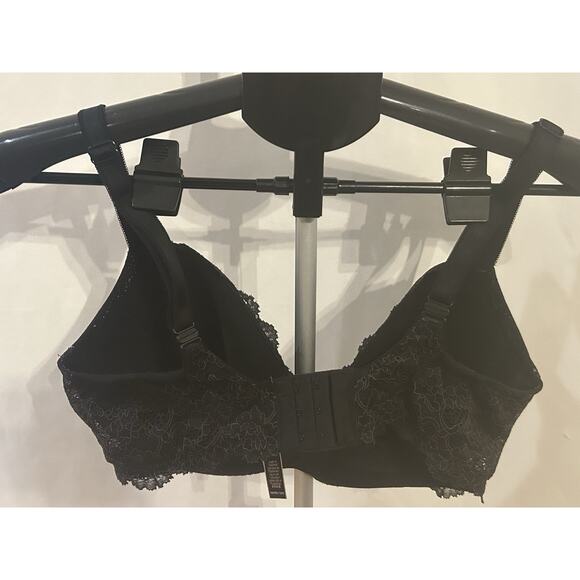 Victoria's Secret Black Lace Dream Angels Lined Demi Bra size 36DDD - Picture 2 of 3